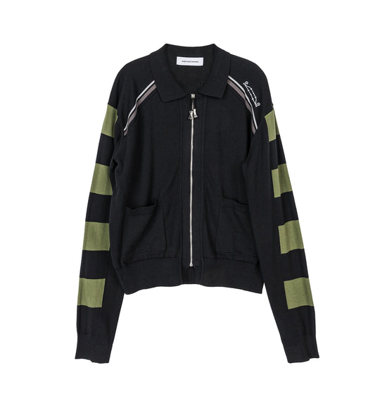 KEST CARDIGAN BLACK/FERN