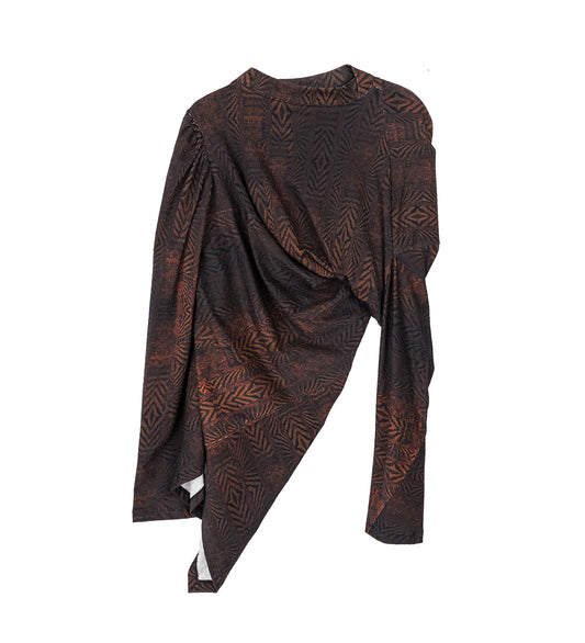 SIMPSON TOP FEATHER PRINT