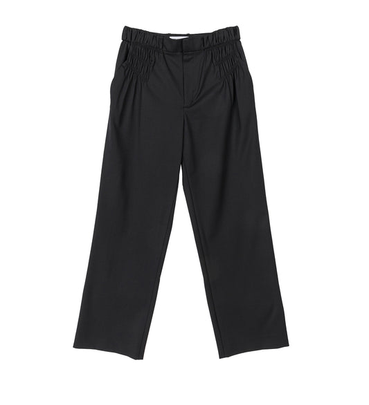 MINNA GATHERED TROUSER CROW BLACK