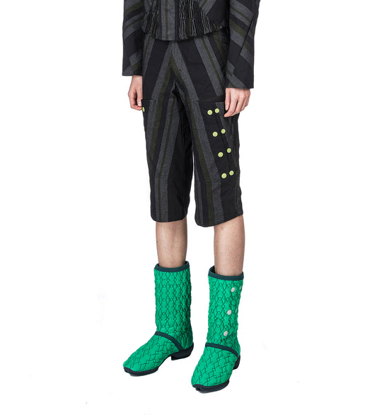 INEX SNAP SHORTS BLACK/GREY/GREEN