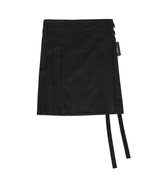 MANE KNEE LENGHT KILT BLACK