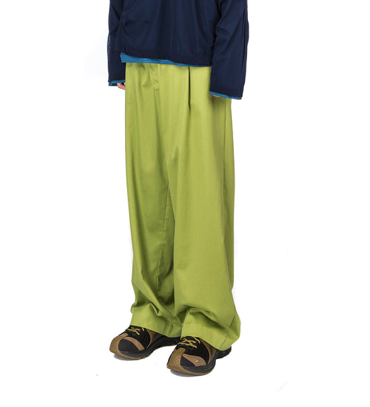 NAVIN WIDE TROUSER CHARTREUSE