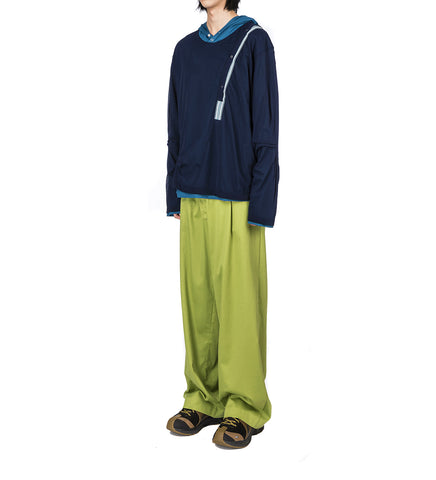 NAVIN WIDE TROUSER CHARTREUSE