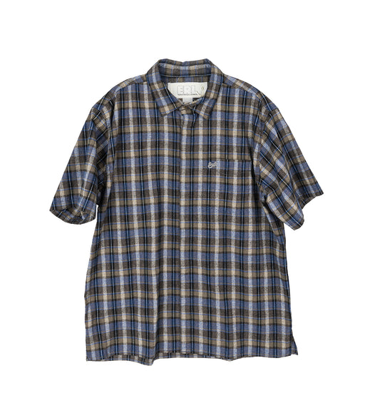 SHORT SLEEVE SHIRT GREY CHECK
