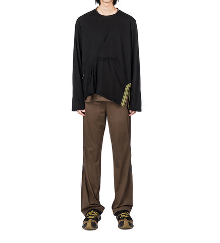 ALEC K-DART JERSEY TROUSER BROWN