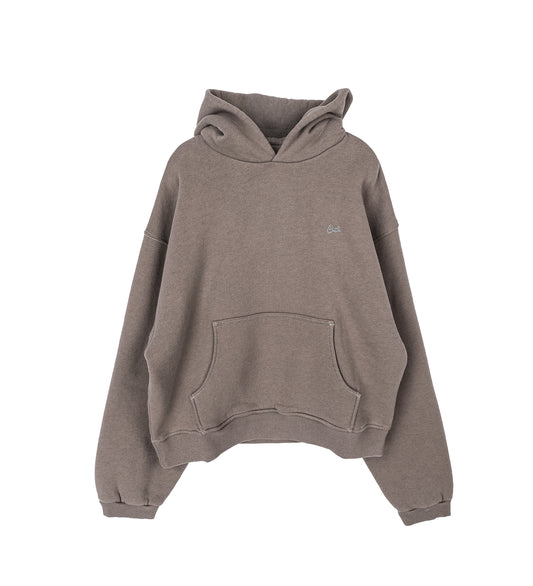 HEATHERED HOODIE TAUPE