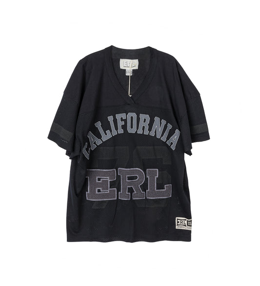 MESH FOOTBALL TEE BLACK