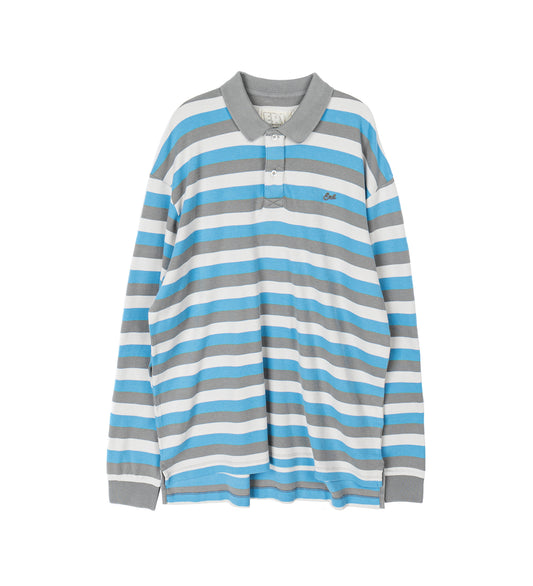 STRIPED LONG SLEEVE POLO STRIPE