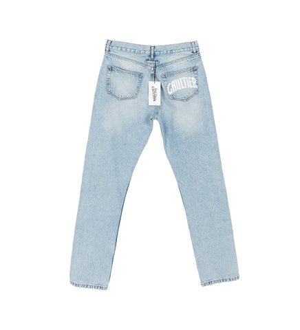 DENIM PANTS WITH LOGO LIGHT BLUE