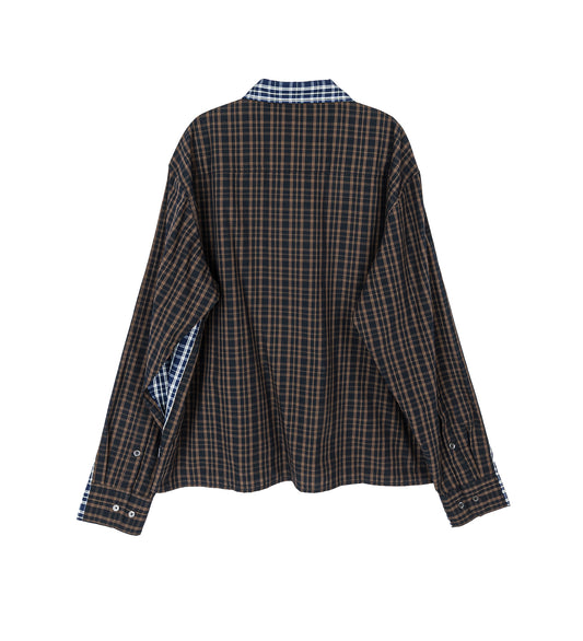 SPLIT MANAGER SHIRT WOVEN BLUE