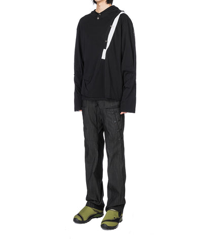 INEX HOODED TOP BLACK