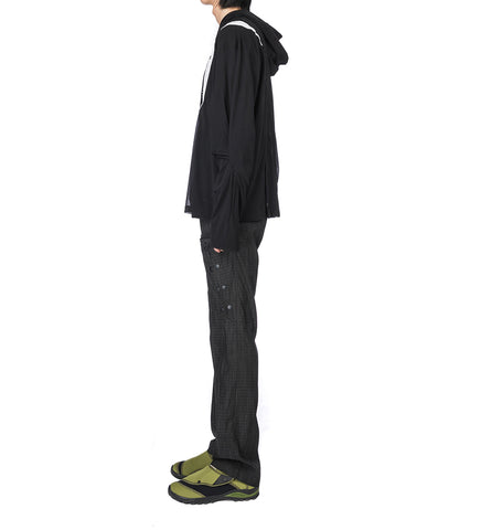 INEX HOODED TOP BLACK