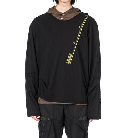 INEX HOODED TOP BROWN/BLACK