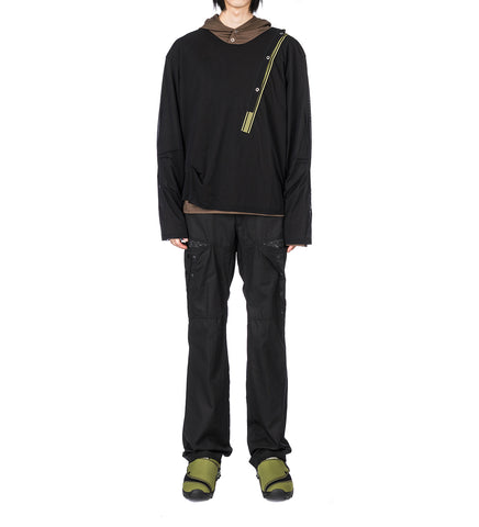 INEX HOODED TOP BROWN/BLACK