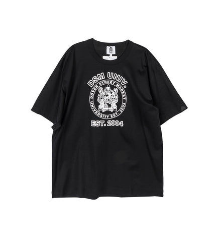SS T-SHIRT "DSM UNIV." BLACK