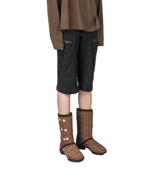 INEX SNAP SHORTS COAL BLACK/CALLISTO BROWN