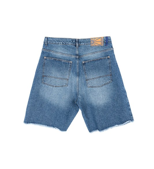 SUN DYED DOUBLE KNEE BAGGY DENIM LIGHT BLUE