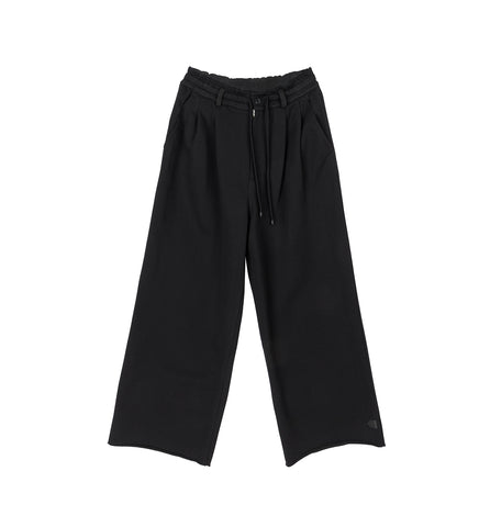 PLEATED PANTS BLACK
