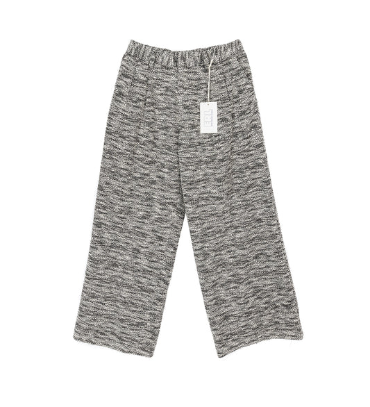 BOUCLE SUIT TROUSERS BLACK WHITE