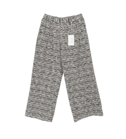 BOUCLE SUIT TROUSERS BLACK WHITE