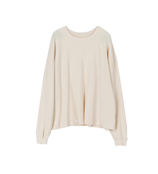 THERMAL RINGER SHIRT WHITE