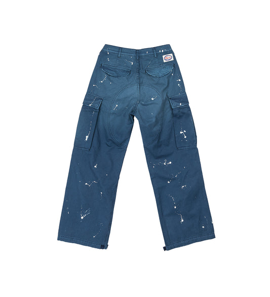 WIDE LEG CARGOS BLUE