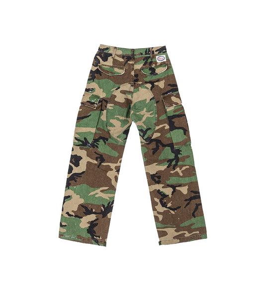 WIDE LEG CARGOS CAMO