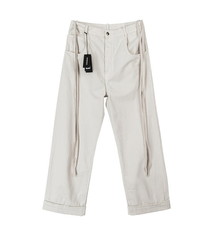 MICHAEL 5-POCKETS HIGH COMFORT TROUSERS IVORY