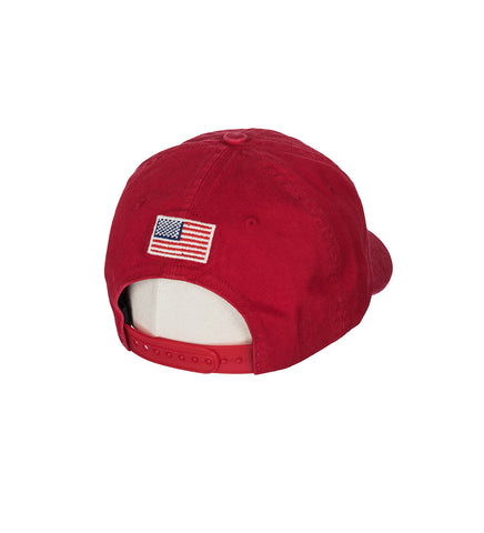 AMERICAN UNSTRUCTURED HAT RED