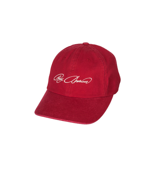 AMERICAN UNSTRUCTURED HAT RED