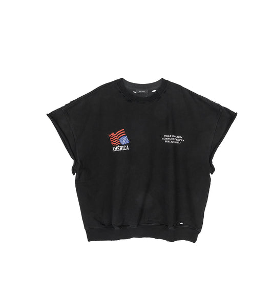 AMERICA MUSCLE TEE BLACK