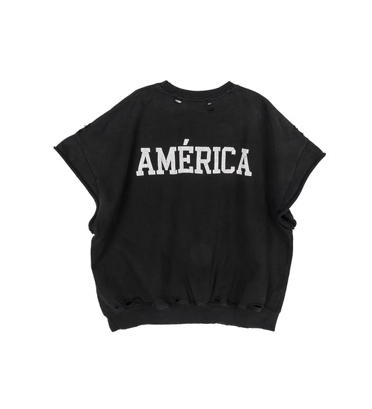 AMERICA MUSCLE TEE BLACK