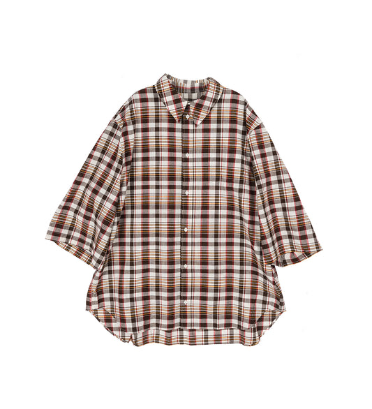 HACIENDA S/S SHIRT BROWN CHECK