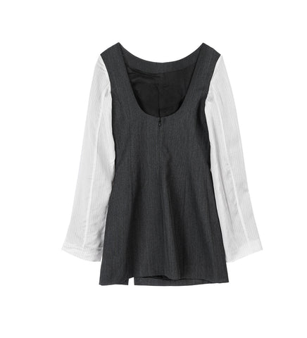 FIRM DRESS SHARKK PINSTRIPE HERRINGBONE