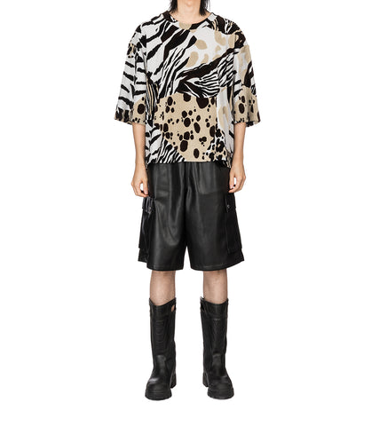 T-SHIRT PELAGE FLOCKED JACQUARD