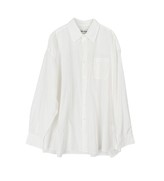 BORROWED SHIRT CLOUD WHITE SILCOT WEAVE