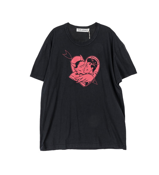 LOOSE T-SHIRT LOVE STORY PRINT