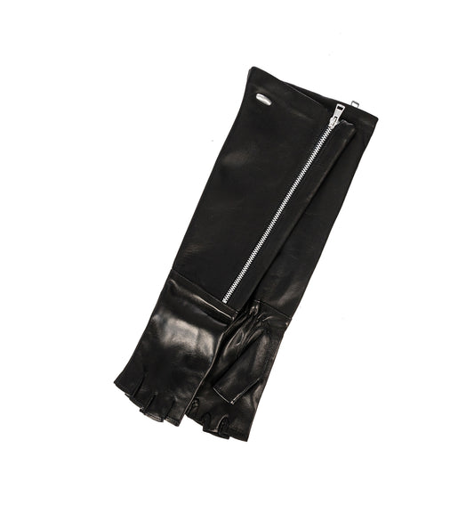 ZIPPED DINING GLOVE BLACK NAPPA