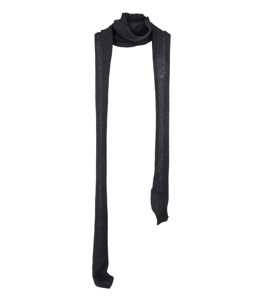 MOCK SCARF BLACK CLOUD COTTON