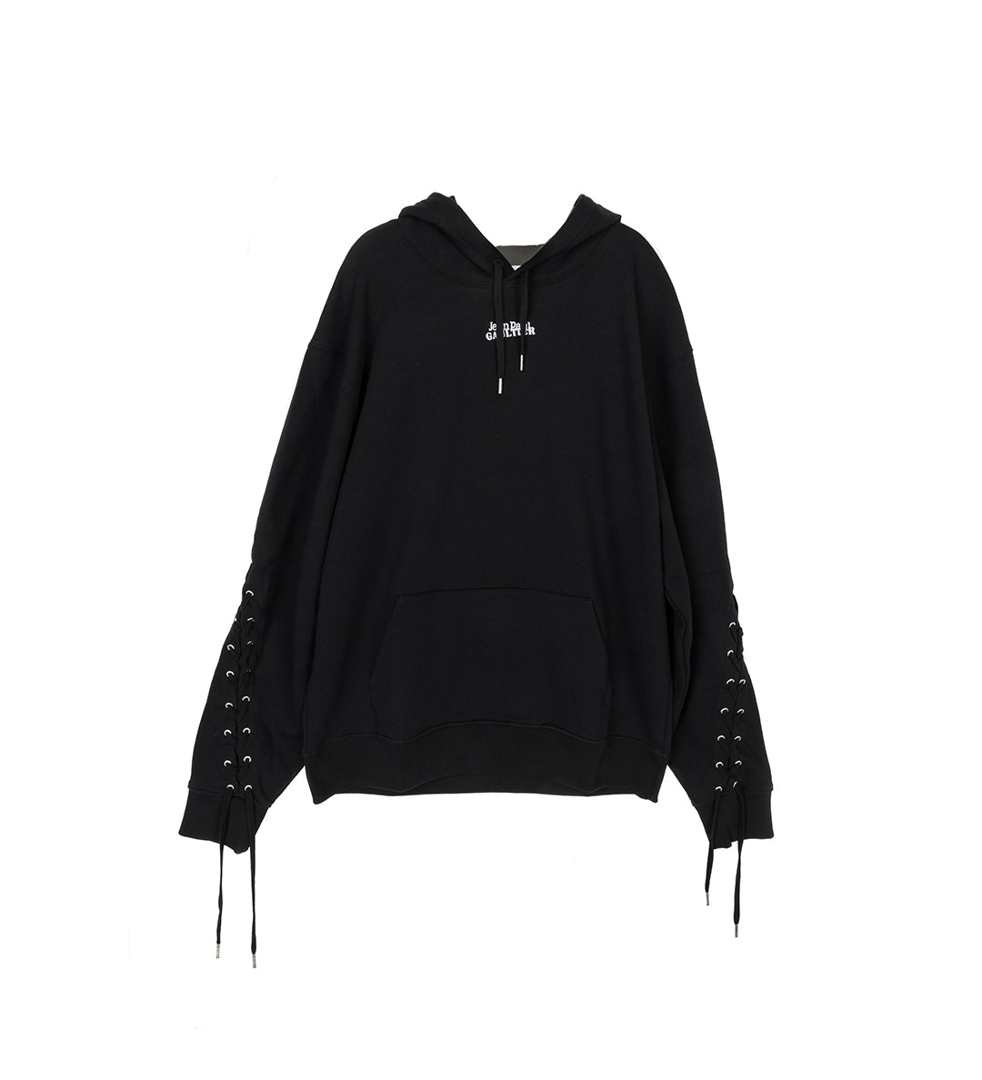 OVERSIZED LACED HOODIE BLACK – ADDICTED
