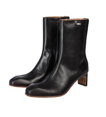 KARASU HEEL DARK CHOCOLATE RICH CALFSKIN