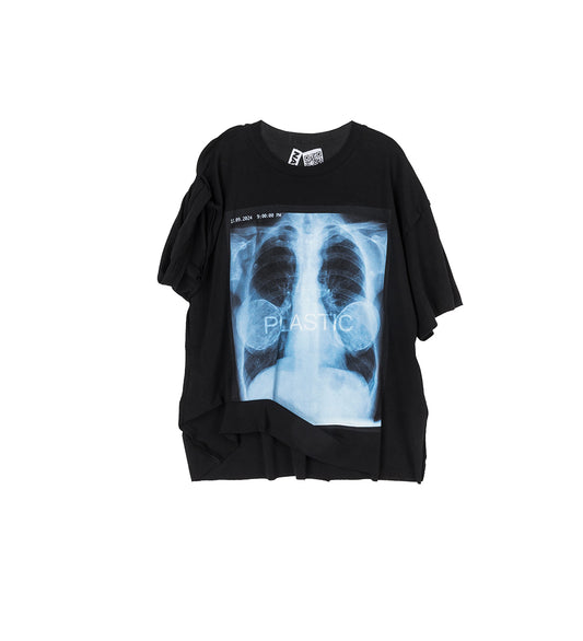 PLASTIC T-SHIRT BLACK