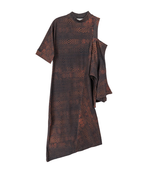 FIORELLA DRESS FEATHER PRINT