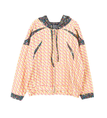 HOODIE PINK/CREAM FLOWER