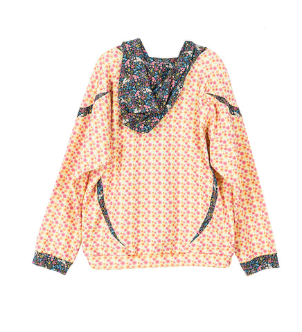 HOODIE PINK/CREAM FLOWER