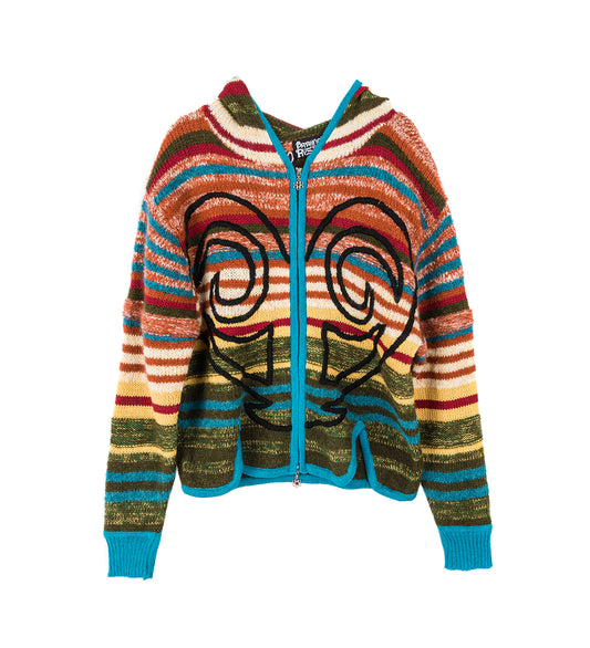 KNITTED HOODIE RAINBOW