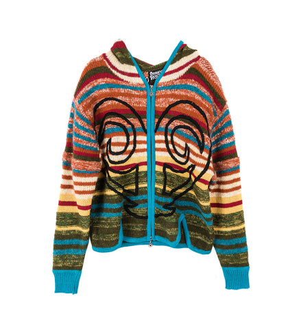 KNITTED HOODIE RAINBOW