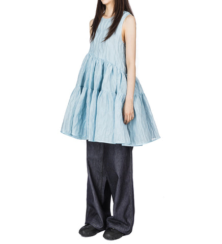 ABIGAIL DRESS MISTY BLUE