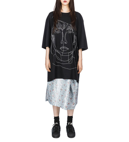 SMLXL RAIN SKIRT LIBERTY FLORAL GREY