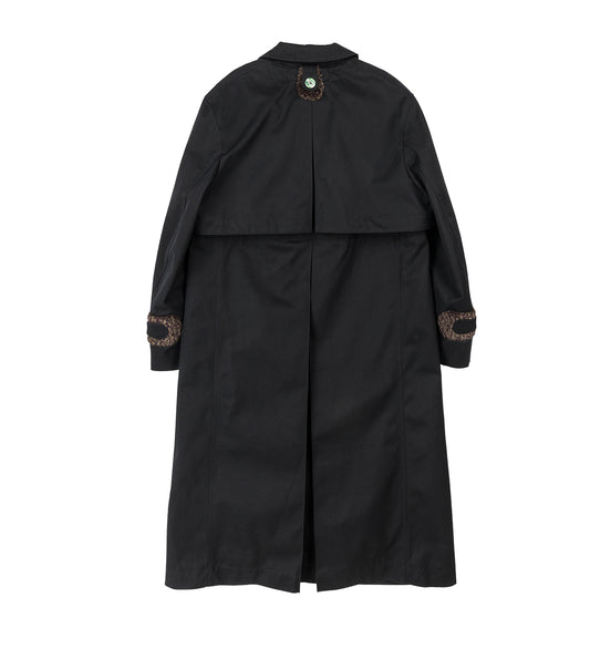GRAHN TRENCH COAT CHARCOAL BLACK